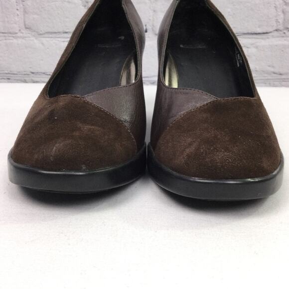 Dansko Tuttie Pumps Soft Leather Suede Round Toe Chunky Heel Comfort Shoe 37 - Picture 4 of 15